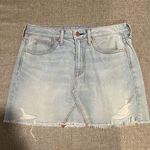 Denim mini skirt
